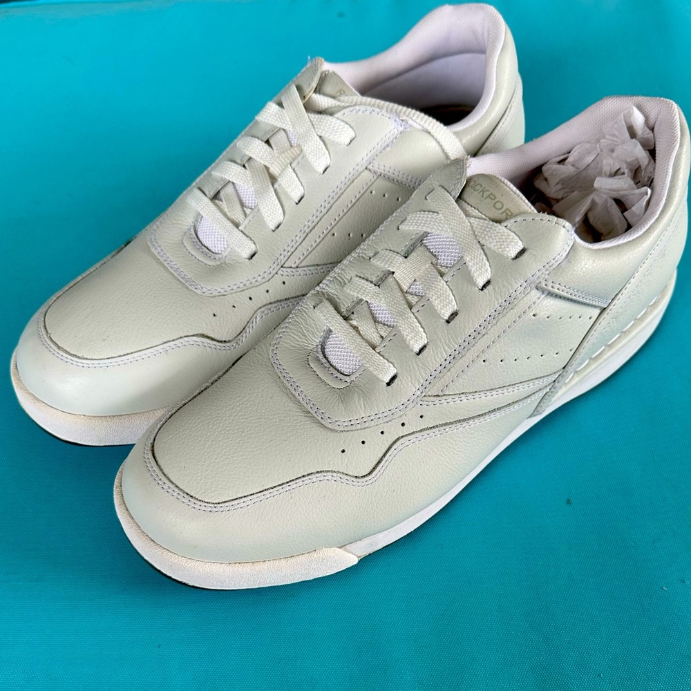 Rockport white Prowalker Sneakers with Minimalist Design